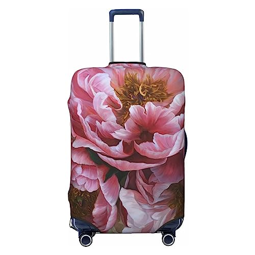 EVANEM Travel Luggage Cover Double Sided Suitcase Cover For Man Woman Peony Flowers Blossom Washable Suitcase Protector Luggage Protector For Travel Adult, Schwarz , XL von EVANEM