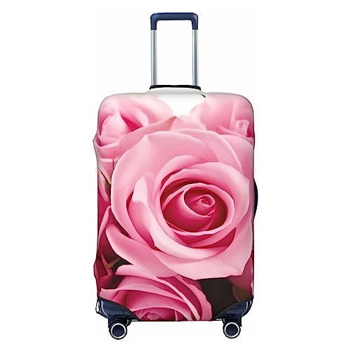 EVANEM Travel Luggage Cover Double Sided Suitcase Cover For Man Woman Pink Rose Washable Suitcase Protector Luggage Protector For Travel Adult, Schwarz , M von EVANEM