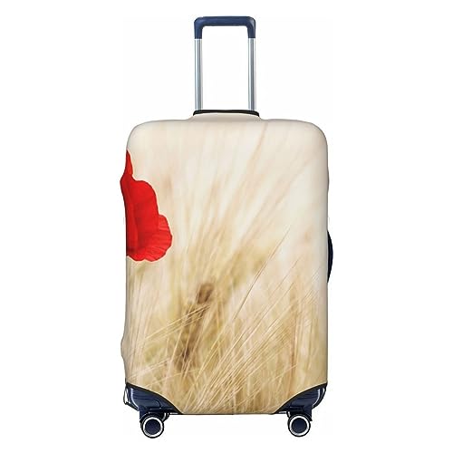 EVANEM Travel Luggage Cover Double Sided Suitcase Cover For Man Woman Red Flower Washable Suitcase Protector Luggage Protector For Travel Adult, Schwarz , M von EVANEM