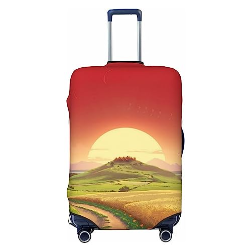 EVANEM Travel Luggage Cover Double Sided Suitcase Cover For Man Woman Rising Sun Washable Suitcase Protector Luggage Protector For Travel Adult, Schwarz , L von EVANEM