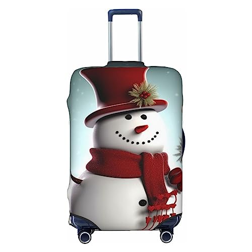 EVANEM Travel Luggage Cover Double Sided Suitcase Cover For Man Woman Snowman Washable Suitcase Protector Luggage Protector For Travel Adult, Schwarz , S von EVANEM