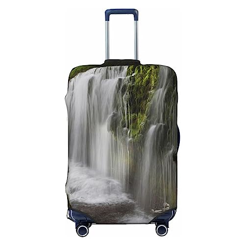 EVANEM Travel Luggage Cover Double Sided Suitcase Cover For Man Woman Waterfall Landscape Washable Suitcase Protector Luggage Protector For Travel Adult, Schwarz , S von EVANEM