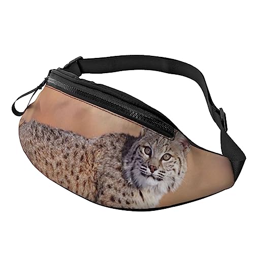 Owl Beliefs Bauchtasche für Männer und Frauen, modische verstellbare Brusttasche, Reisetasche für Sport und Walking, Wild Bobcat, Einheitsgröße von EVANEM