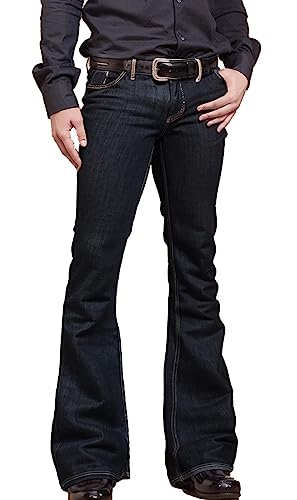 EVEDESIGN 70er Jahre Bell Bottom Pants für Herren, Herren Bell Bottom Jeans Disco Flared Pants, Relaxed Fit Jeans für Herren (Bule), Blau3, 5X-Groß von EVEDESIGN