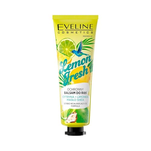Eveline Cosmetics Lemon Fresh Schutz-Handbalsam mit Citrus-Extrakten 50ml - Nährender Vitamin C Cocktail für weiche, strahlende Hände Eveline Cosmetics Lemon Fresh Schutz-Handbalsam mit Citrus-Extrakten 50ml - Nährender Vitamin C Cocktail für weiche, strahlende Hände von EVELINE COSMETICS
