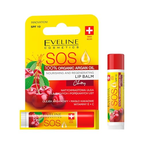 Eveline SOS Argan Oil Nourishing and Regenerating Lip Balm SPF 10 Cherry Eveline SOS Argan Oil Nourishing and Regenerating Lip Balm SPF 10 Cherry von EVELINE COSMETICS