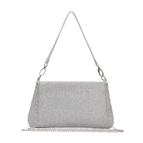 EVEOUT Abendhandtasche mit Strasssteinen Damen Kleine Clutches für Party Bankett Hochzeit Geldbörsen Weibliche Funkeln Umhängetasche von EVEOUT