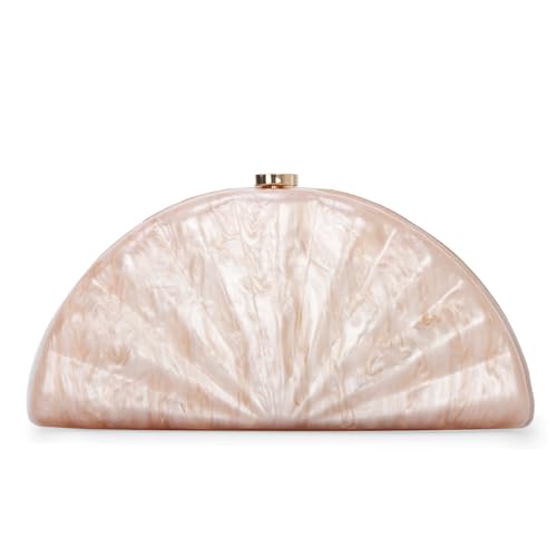 EVEOUT Acryl Clutch Tasche mit Kette für Damen Elegante Marmor Muschel Abendtasche für Hochzeit,Party,Ball Niedliche Handtasche EVEOUT Acryl Clutch Tasche mit Kette für Damen Elegante Marmor Muschel Abendtasche für Hochzeit,Party,Ball Niedliche Handtasche von EVEOUT
