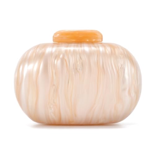 EVEOUT Acryl Clutch für Damen Elegant Abend Handtaschen mit Kette Hochzeit Brauttasche Acryl Umhängetasche für Party Abschlussball von EVEOUT