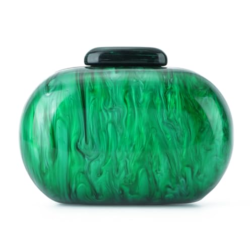 EVEOUT Acryl Clutch für Damen Elegant Abend Handtaschen mit Kette Hochzeit Brauttasche Acryl Umhängetasche für Party Abschlussball von EVEOUT