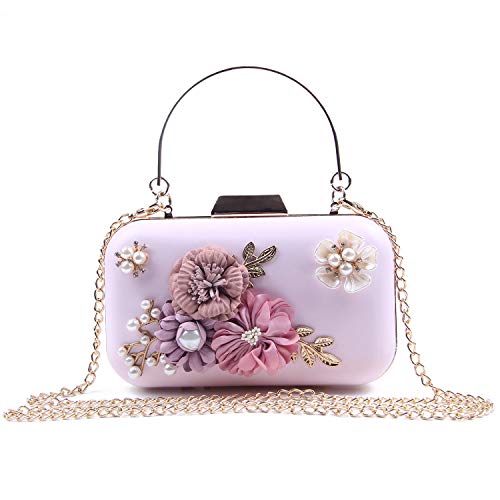 EVEOUT Blumenperle Perlen Hochzeit Handtasche für Bräute Damen Leder Abend Clutch Prom Party Tasche für Frauen Kleine Umhängetasche Geldbörsen für Mädchen EVEOUT Blumenperle Perlen Hochzeit Handtasche für Bräute Damen Leder Abend Clutch Prom Party Tasche für Frauen Kleine Umhängetasche Geldbörsen für Mädchen von EVEOUT