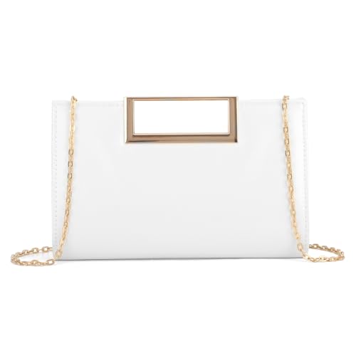 EVEOUT PU Leder Clutch Tasche mit Abnehmbarer Kette Elegante Damen Abendtasche für Hochzeiten,Partys,Abendessen & Alltag von EVEOUT