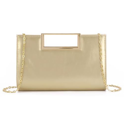 EVEOUT PU Leder Clutch Tasche mit Abnehmbarer Kette Elegante Damen Abendtasche für Hochzeiten,Partys,Abendessen & Alltag von EVEOUT