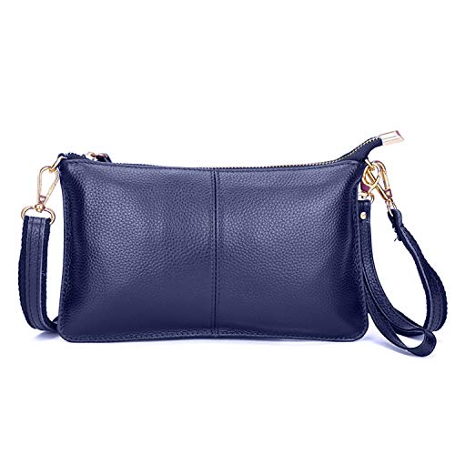 EVEOUT Damen Echtes Leder Geldbörsen Crossbody Umhängetasche Abendtasche Kleine Schulter Clutch Bag Telefon Brieftaschen für Mädchen und Frauen von EVEOUT