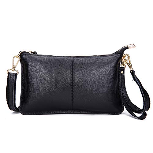 EVEOUT Damen Echtes Leder Geldbörsen Crossbody Umhängetasche Abendtasche Kleine Schulter Clutch Bag Telefon Brieftaschen für Mädchen und Frauen von EVEOUT