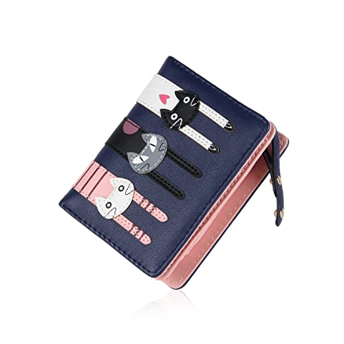 EVEOUT Damen Geldbörse PU-Leder Geldbeutel Süß Kurze Bifold-Geldbörse Geldtasche mit Geldbörse Kartenhalter von EVEOUT