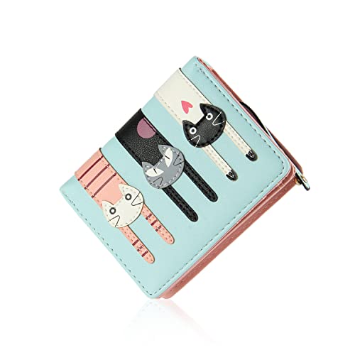 EVEOUT Damen Geldbörse PU-Leder Geldbeutel Süß Kurze Bifold-Geldbörse Geldtasche mit Geldbörse Kartenhalter von EVEOUT