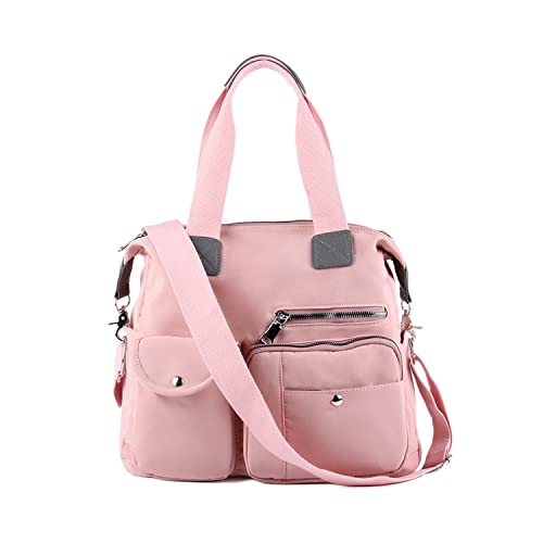 EVEOUT Damen Handtasche Multi Tasche Große Umhängetasche Hobo Taschen für Reise Arbeit Schule Camping Versand (Stil 2 rosa) von EVEOUT