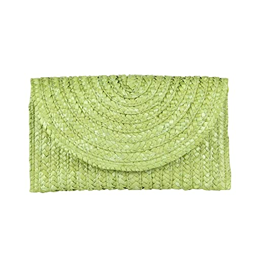 EVEOUT Damen Stroh Clutch Handtasche Sommer Gewebte Geldbörse Strand Urlaub Hochzeit Handtasche von EVEOUT