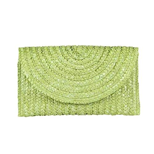 EVEOUT Damen Stroh Clutch Handtasche Sommer Gewebte Geldbörse Strand urlaub Hochzeit Handtasche von EVEOUT