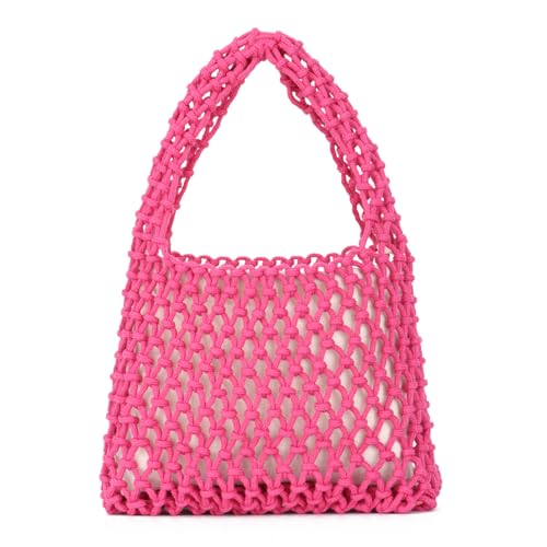EVEOUT Gewebte Clutch Tasche für Damen Mädchen Kleine Gehäkelte Tote Handtasche Sommer Gestrickt Mesh Strandtasche EVEOUT Gewebte Clutch Tasche für Damen Mädchen Kleine Gehäkelte Tote Handtasche Sommer Gestrickt Mesh Strandtasche von EVEOUT