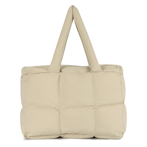 EVEOUT Puffer Schultertaschen Damen Große Gesteppte Shopper Leichte Puffy Tote Schultertaschen Gesteppte Tragetasche für Arbeit Reisen Fitnessstudio EVEOUT Puffer Schultertaschen Damen Große Gesteppte Shopper Leichte Puffy Tote Schultertaschen Gesteppte Tragetasche für Arbeit Reisen Fitnessstudio von EVEOUT