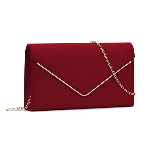 EVEOUT Samt Clutch für Damen Partyhandtasche Samt Abendhandtasche mit Schulter Chian Elegant Samt Umhängetasche für Party Abendessen von EVEOUT