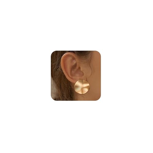 EVER FAITH 2 Paar Matte Gold Silber Ohrclips Clip auf Ohrringe für Damen Ohne Ohrlöcher Modeschmuck Geschenk von EVER FAITH