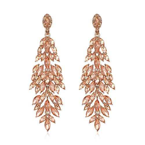 EVER FAITH Kristall Ohrringe für Hochzeit, funkelnde Marquise-förmigen Strass Tropfen baumeln Kronleuchter Champagner Farbe EVER FAITH Kristall Ohrringe für Hochzeit, funkelnde Marquise-förmigen Strass Tropfen baumeln Kronleuchter Champagner Farbe von EVER FAITH