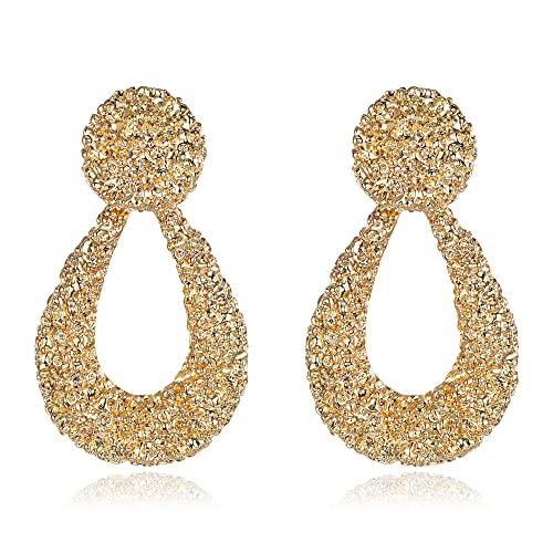 EVER FAITH Metall Statement Ohrringe mit geometrischen Formen für Damen glitzernde Kristall mit ovalen Tropfen Sommerferien Resort EVER FAITH Metall Statement Ohrringe mit geometrischen Formen für Damen glitzernde Kristall mit ovalen Tropfen Sommerferien Resort von EVER FAITH