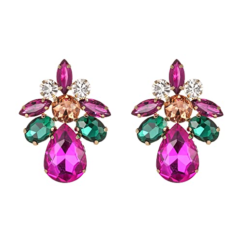 EVER FAITH Ohrstecker Blume Blatt Teardrop für Damen Mädchen Bunt Strass Kristall einfach Ohrringe EVER FAITH Ohrstecker Blume Blatt Teardrop für Damen Mädchen Bunt Strass Kristall einfach Ohrringe von EVER FAITH