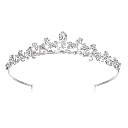 EVER FAITH Prinzessin Diadem Hochzeit Tiara Crown österreichischen Kristall elegant Haarschmuck Haarband für Quinceanera Prom Geburtstag Hochzeit von EVER FAITH