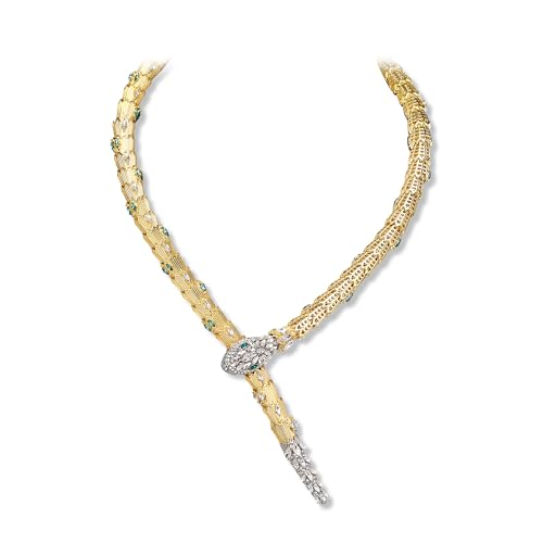 EVER FAITH Vintage Stil Schlange Tier Lätzchen Choker Chunky Statement Kragen Halskette Goldene Farbe Damen (Stil 3) EVER FAITH Vintage Stil Schlange Tier Lätzchen Choker Chunky Statement Kragen Halskette Goldene Farbe Damen (Stil 3) von EVER FAITH