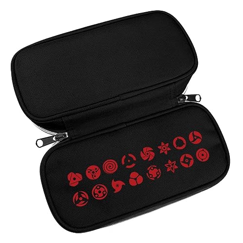 EVERLUCK Anime Akatsuki Reißverschluss Bleistift Tasche Große Kapazität Student Stift Tasche Manga Uchiha Sasuke Uzumaki Federmäppchen, 06 Anime Akatsuki, Einheitsgröße, Federmäppchen von EVERLUCK