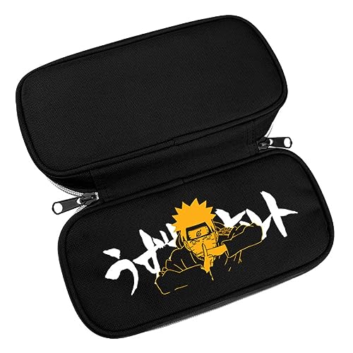 EVERLUCK Anime Akatsuki Reißverschluss Bleistift Tasche Große Kapazität Student Stift Tasche Manga Uchiha Sasuke Uzumaki Federmäppchen, 08 Anime Akatsuki, Einheitsgröße, Federmäppchen von EVERLUCK