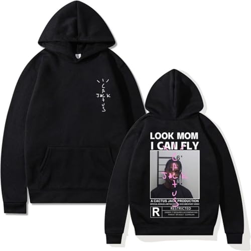 EVERLUCK Travis Hip-Hop-Fans Hoodies für Herren, Scott Wish You Were Here, Sweatshirts, Damen, Astroworld-Look, Mom I Can Fly Hoody Pullover, 01 Travis Hoody, L von Xamic