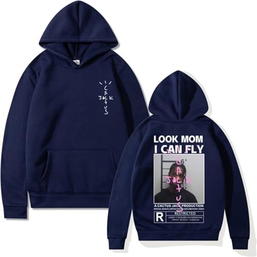 EVERLUCK Travis Hip Hop Fans Hoodies Herren Scott Wish You Were Here Sweatshirts Damen Astroworld Look Mom I Can Fly Hoody Pullover, 03 Travis Hoody, 36 von EVERLUCK