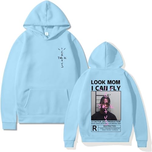 EVERLUCK Travis Hip Hop Fans Hoodies Herren Scott Wish You Were Here Sweatshirts Damen Astroworld Look Mom I Can Fly Hoody Pullover, 05 Travis Hoody, 36 von EVERLUCK