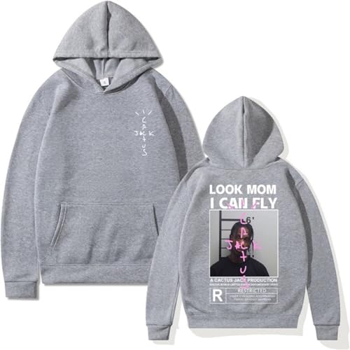 EVERLUCK Travis Hip Hop Fans Hoodies Herren Scott Wish You Were Here Sweatshirts Damen Astroworld Look Mom I Can Fly Hoody Pullover, 06 Travis Hoody, 38 von EVERLUCK