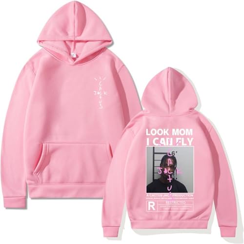 EVERLUCK Travis Hip Hop Fans Hoodies Herren Scott Wish You Were Here Sweatshirts Damen Astroworld Look Mom I Can Fly Hoody Pullover, 12 Travis Hoody, 42 von EVERLUCK