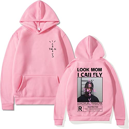EVERLUCK Travis Hip Hop Fans Hoodies Herren Scott Wish You Were Here Sweatshirts Damen Astroworld Look Mom I Can Fly Hoody Pullover, 13 Travis Hoody, 42 von EVERLUCK