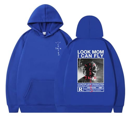 EVERLUCK Travis Hiphop Hoodie Herren Highest in the Room Sweatshirts Damen Jack Look Mom I Can Fly Scott Rap Fans Hoody Pullover, 22 Hiphop Jack, 38 von EVERLUCK