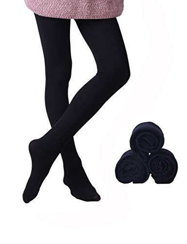 EVERSWE 3-Pack Girls Microfiber Tights Multiple Colors (black, 2-4) von EVERSWE