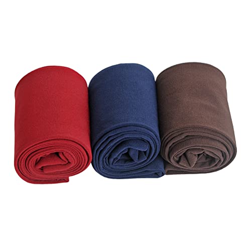 EVERSWE Microfaser 40 DEN Kinder Strumpfhose für Mädchen 3er Pack (Wine Red/Navy/Brown, 2-4) von EVERSWE