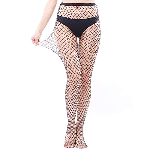 EVERSWE Sexy Elastisch Hohe Taille Strumpfhosen Netzstrümpfe Schenkelhohe Strümpfe Strumpfhosen für Damen (1P M, L-XL) von EVERSWE