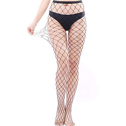 EVERSWE Sexy Elastisch Hohe Taille Strumpfhosen Netzstrümpfe Schenkelhohe Strümpfe Strumpfhosen für Damen (1PL, L-XL) von EVERSWE