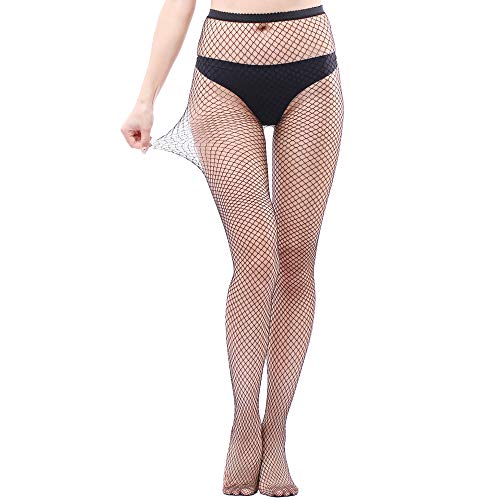 EVERSWE Sexy Elastisch Hohe Taille Strumpfhosen Netzstrümpfe Schenkelhohe Strümpfe Strumpfhosen für Damen (1PS, S-M) von EVERSWE