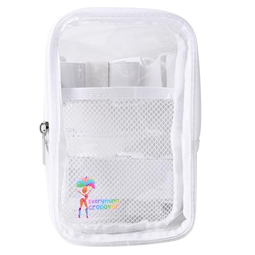 3-in-1 Oberschenkeltasche, Gürteltasche, Crossbody-Tasche, Karnevals-Beingeschirr für Damen, holografische Hüfttasche, Rave-Beintasche mit Schnallen, Transparent, Einheitsgröße, 3-in-1 von EVERYTHING CROPOVER
