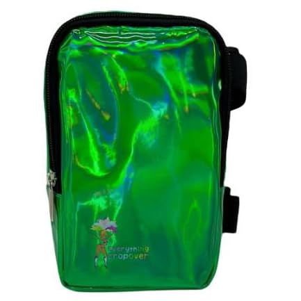 Holografische Oberschenkeltasche | Beingeschirr für Frauen | Outdoor Hüfttasche | Karneval Wandern Reisen Bauchtasche mit verstellbaren Trägern, Grün , Einheitsgröße, Normale Oberschenkeltasche von EVERYTHING CROPOVER