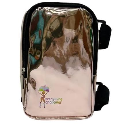 Holografische Oberschenkeltasche | Beingeschirr für Frauen | Outdoor Hüfttasche | Karneval Wandern Reisen Bauchtasche mit verstellbaren Trägern, Roségold, Einheitsgröße, Normale Oberschenkeltasche von EVERYTHING CROPOVER